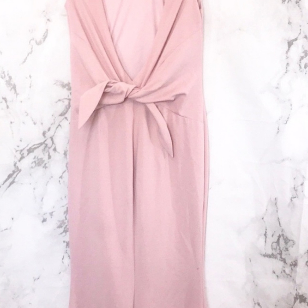 Katie May pink back tie dress F16